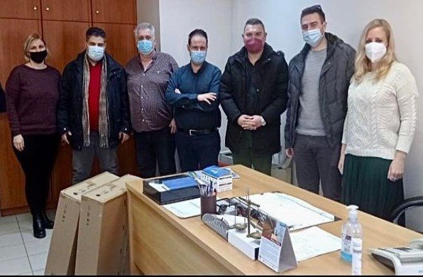 Επίσκεψη της Ένωσής μας στη Διεύθυνση Αστυνομίας Κιλκίς – Παράδοση επαγγελματικών επίπλων γραφείου